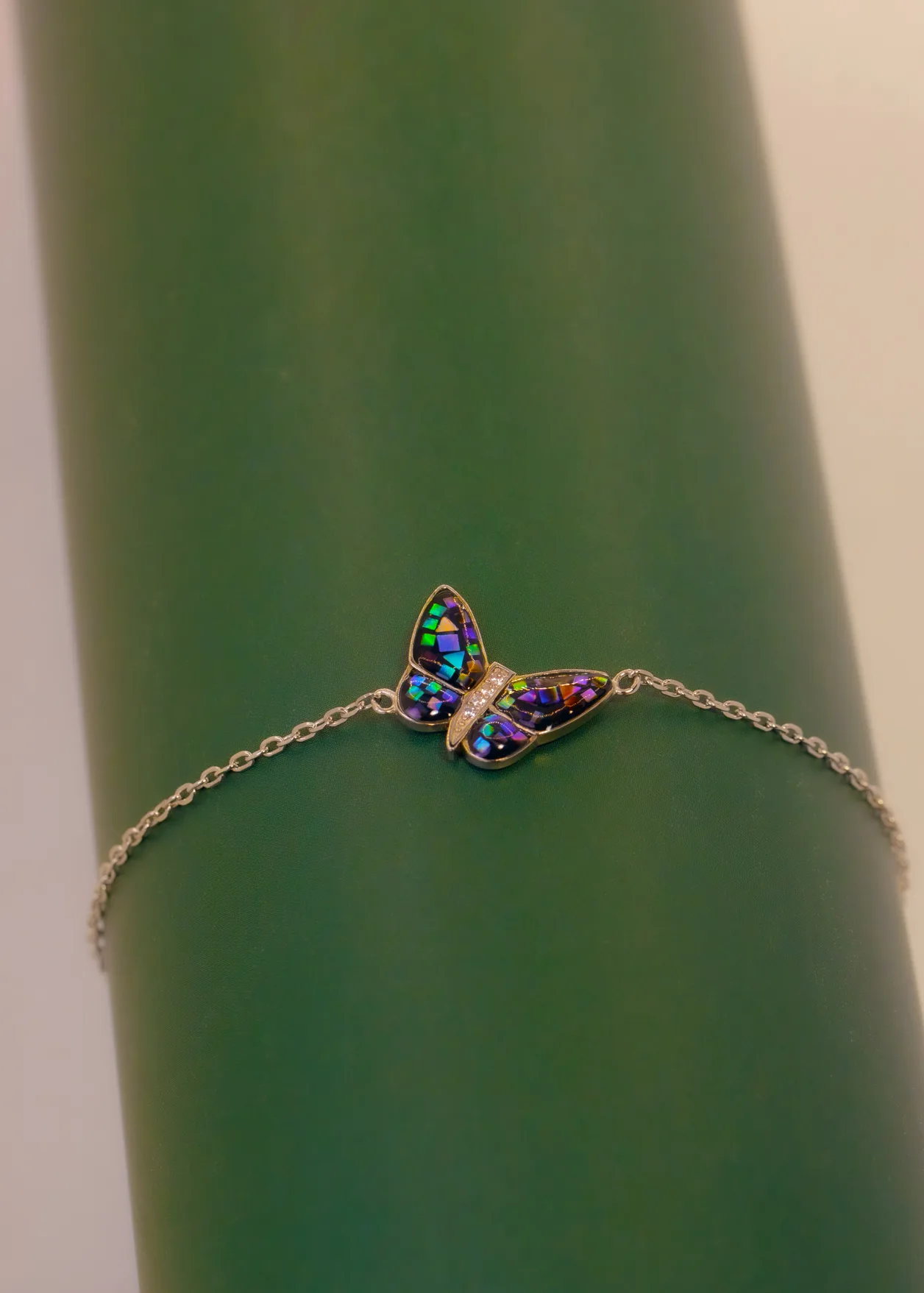 Silver Geo Butterfly Bracelet