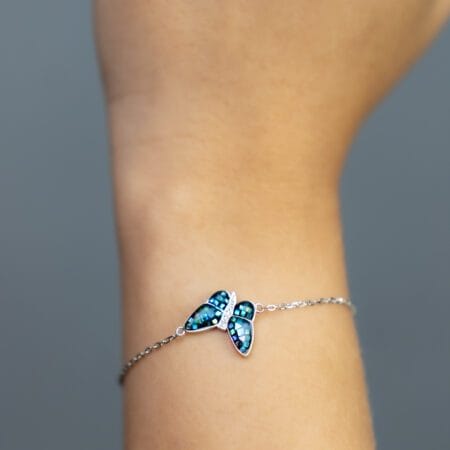 Silver Geo Butterfly Bracelet