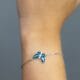 Silver Geo Butterfly Bracelet