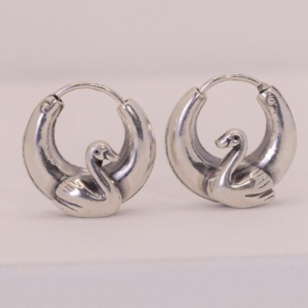 Swarn Bali silver hoops