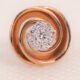Rose Gold Swirl Ear Rings