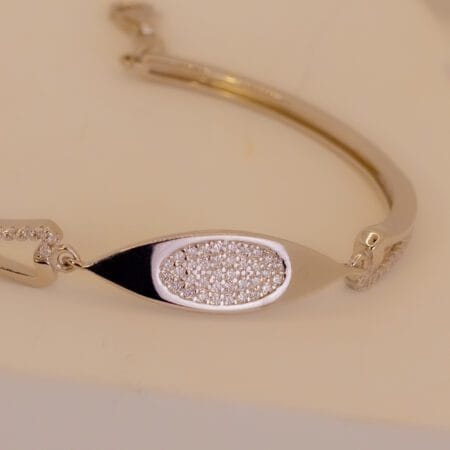Silver Geo Rhombus Bracelet