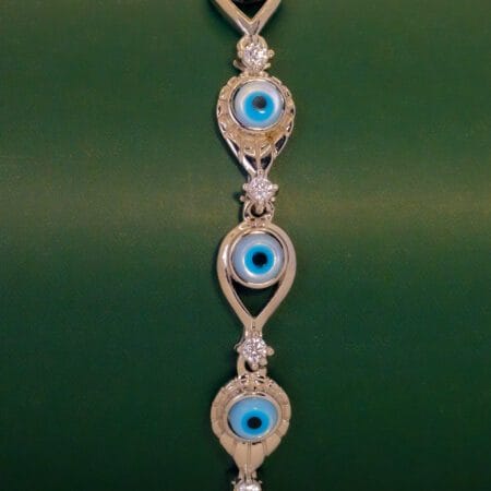 Silver Evil Eye Bracelet