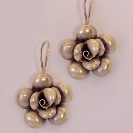 Silver Floret Rose Dangler