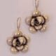 Silver Floret Rose Dangler