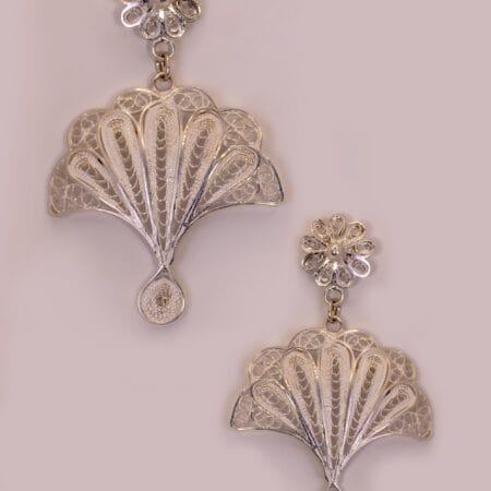 Silver Floret Pankhuri Dangler