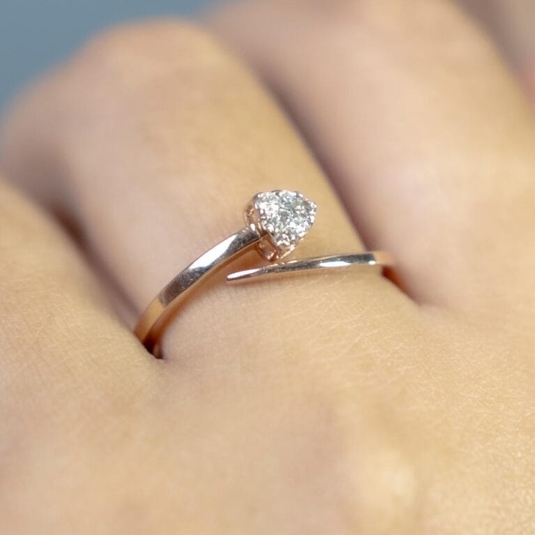 Luna Luxe Bypass Ring