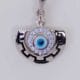 Silver Circle Evil Eye Pendant