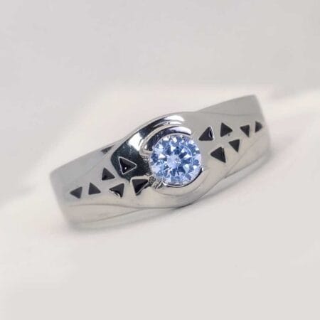 Silver Neo Solitaire Men’s Ring