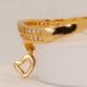 Gold Monika Little Heart Finger Ring