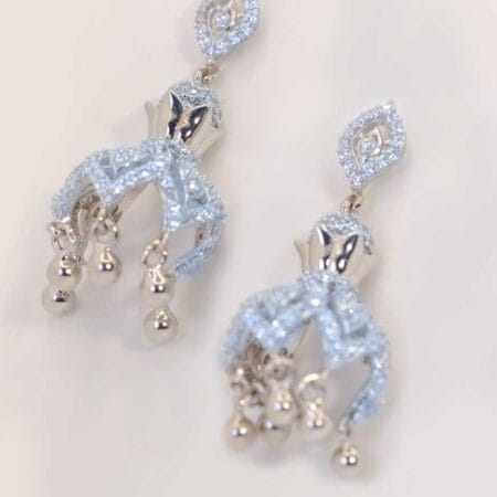 Silver Jenny Jhumki Ear Rings