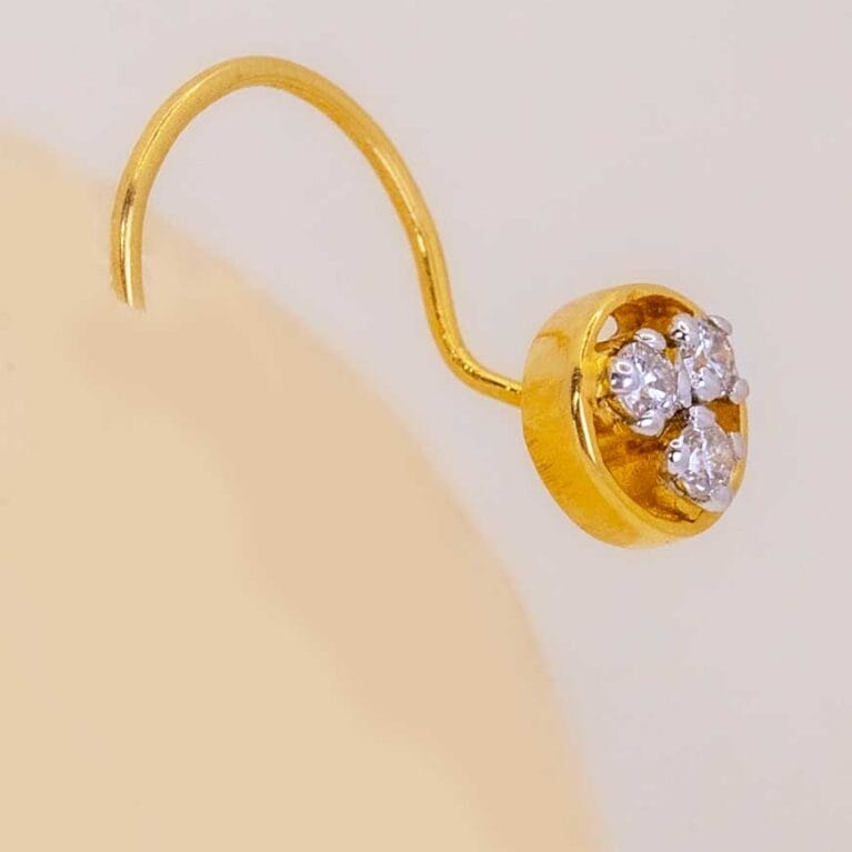 Belle Tri-Diamond Nose Ring
