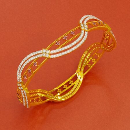 Sway Graceful Aura Gold Bangle 335