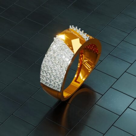 Bold Edgy Mesh Diamond Ring 250