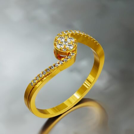 Flair Bold Curve Diamond Ring 552