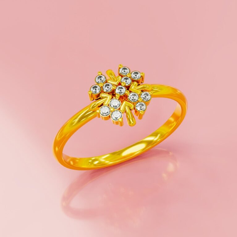 Zinnia Abundance Bloom Diamond Ring 856