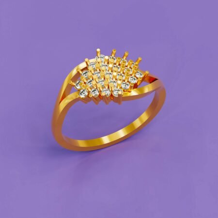 Edgy Glare Power Cluster Diamond Ring 1920