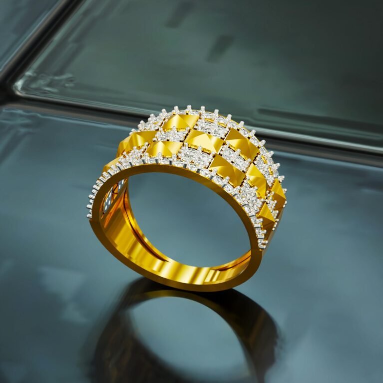 Girdle Crown Edge Diamond Ring 3365