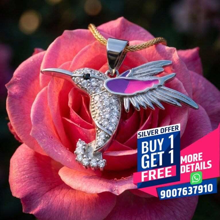 Majestic Avian Peach Goddess Silver Set