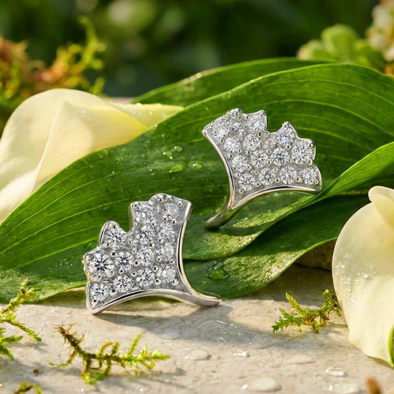 Lush Lilly Flora Silver Earring