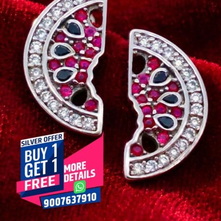 Enchanting Lush Lilly Flora Silver Earring