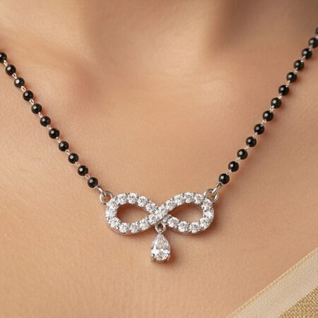 Infinity Silver Mangalsutra by Alankri