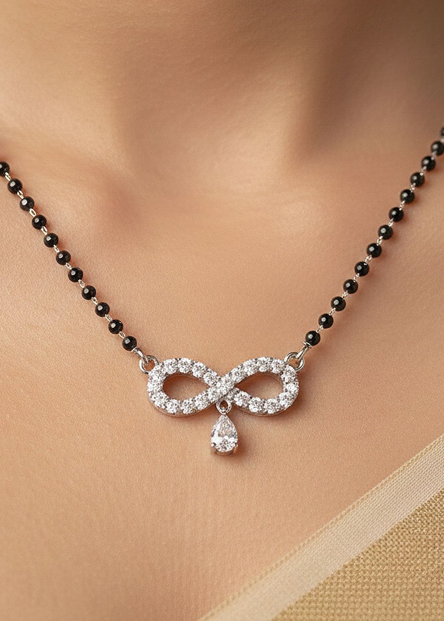 Infinity Silver Mangalsutra by Alankri