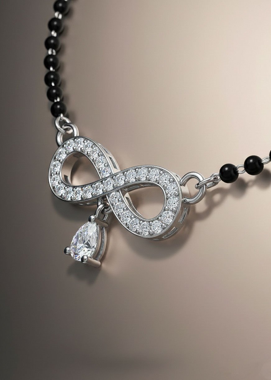 Infinity Silver Mangalsutra by Alankri