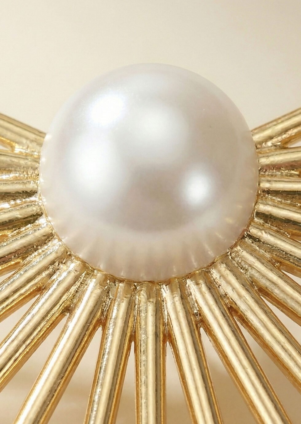 Radiant Sun of Pearl Silver Earrings by Alankri